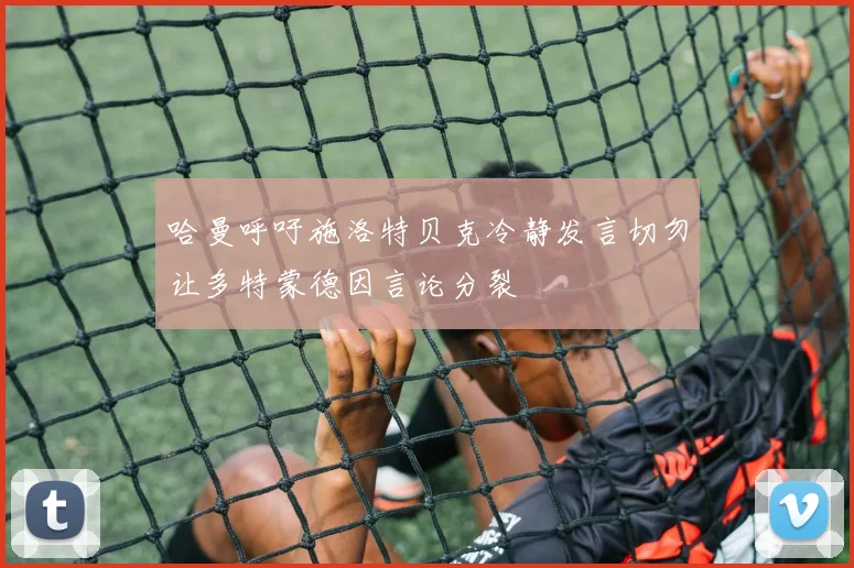 哈曼呼吁施洛特贝克冷静发言切勿让多特蒙德因言论分裂